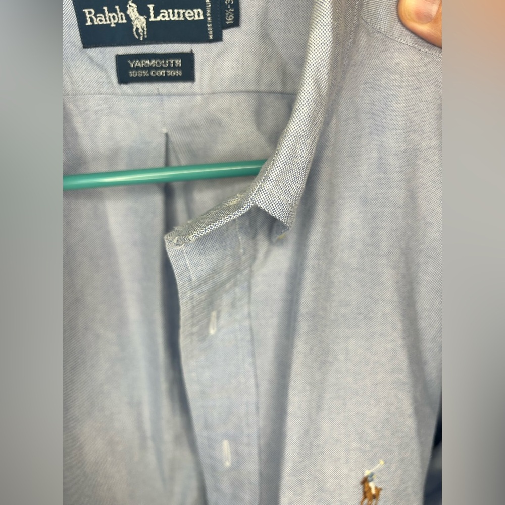 Ralph Lauren Men’s Light Blue Oxford Button-Up Shirt